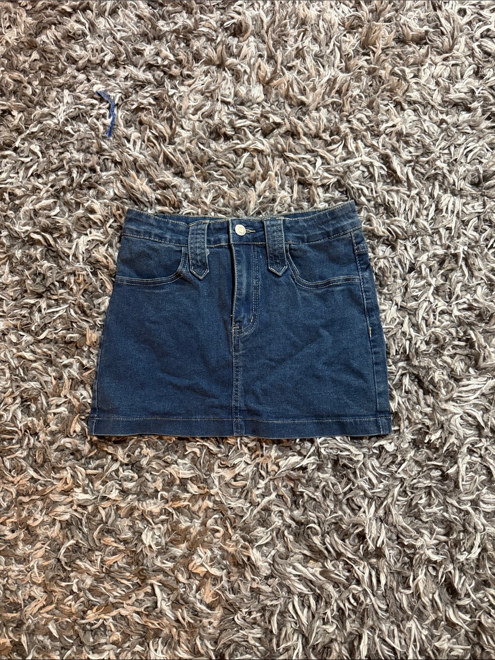 SHEIN Dark Blue Denim Mini Skirt